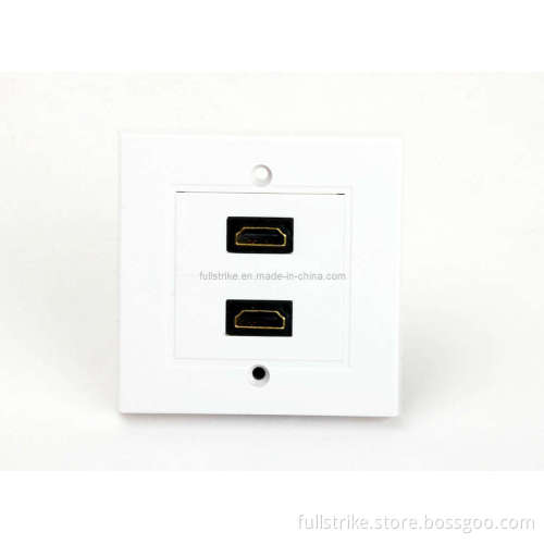 Dual Port HDMI Wall Plate